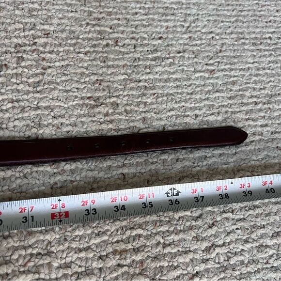 Vintage Fossil Brown Leather Belt With Ornate Buckle - Picture 7 of 9